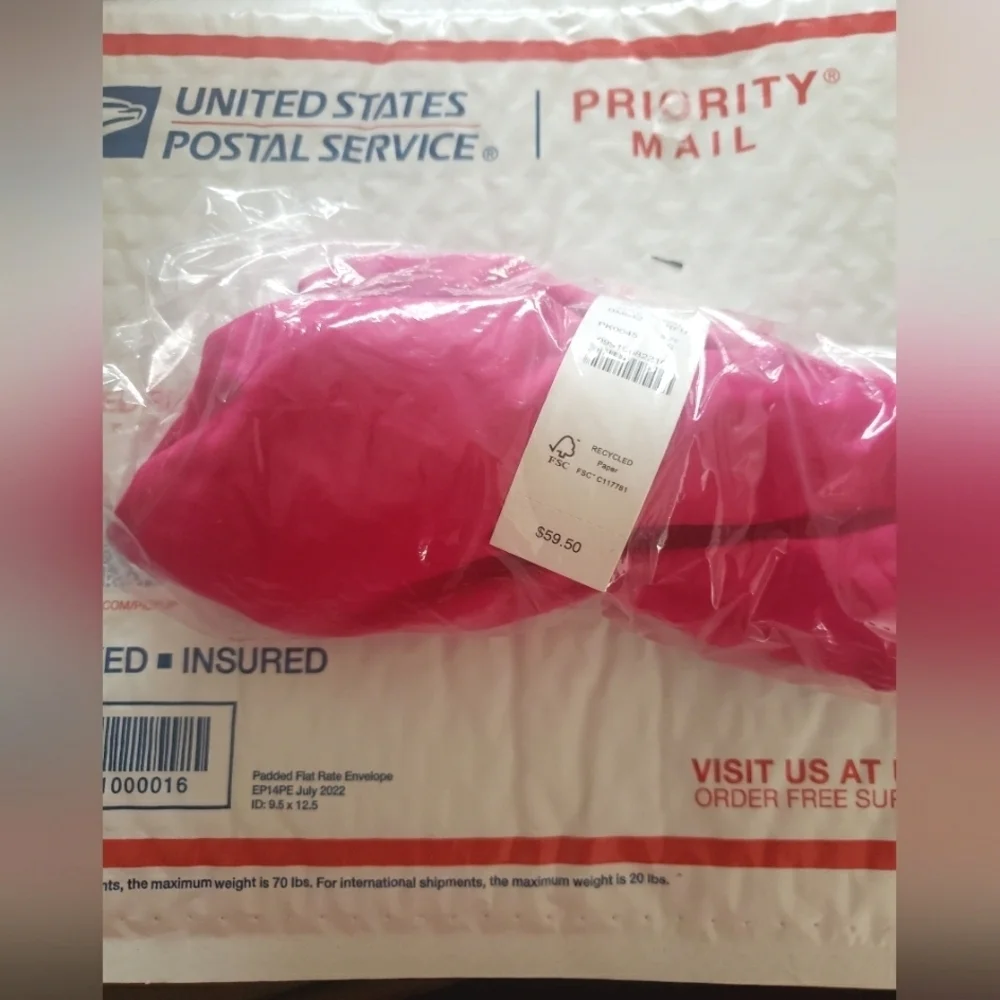 J. Crew High Leg Bikini Bottom Cruisewear Resort Fuchsia Pink New - Picture 3 of 8